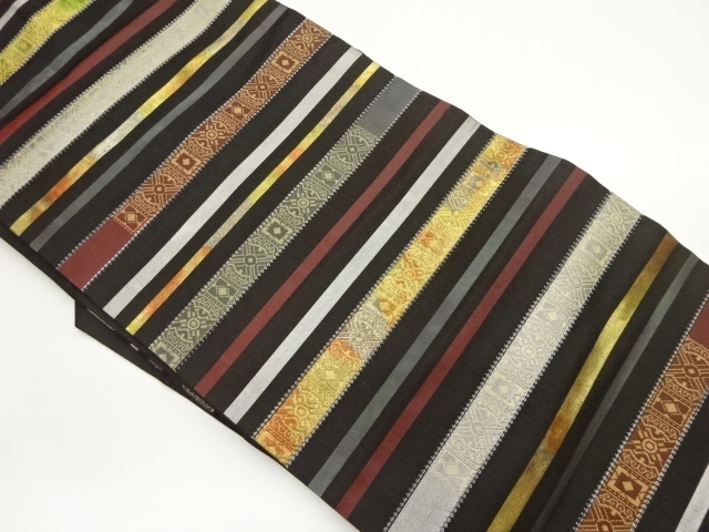 JAPANESE NAGOYA OBI / WOVEN STRIPE